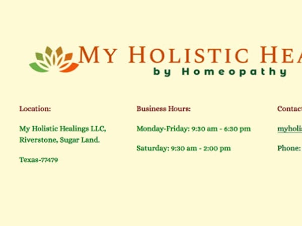 My Holistic Healings by Homeopathy
