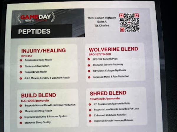 Gameday Men's Health Oak Brook Peptide & TRT Clinic